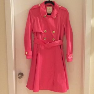 Kate Spade pink raincoat NWOT